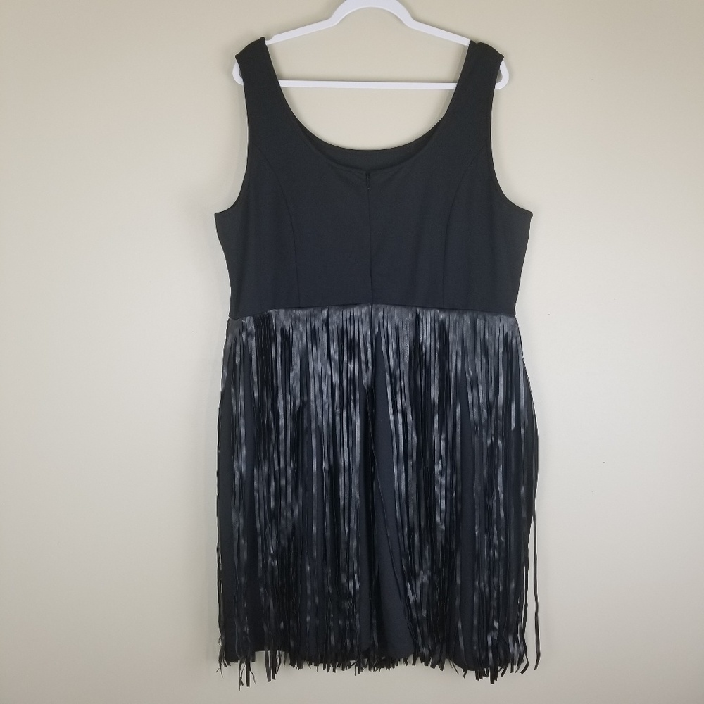 Lane Bryant Fringe Black Dress - Picture 4 of 6